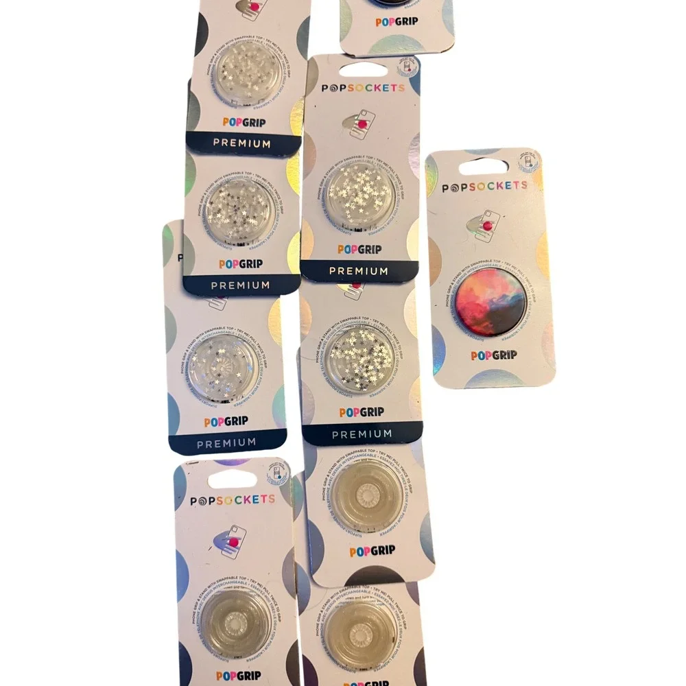 Lot of 10 PopSockets PopGrip Premium Phone Grips New Assorted Designs
